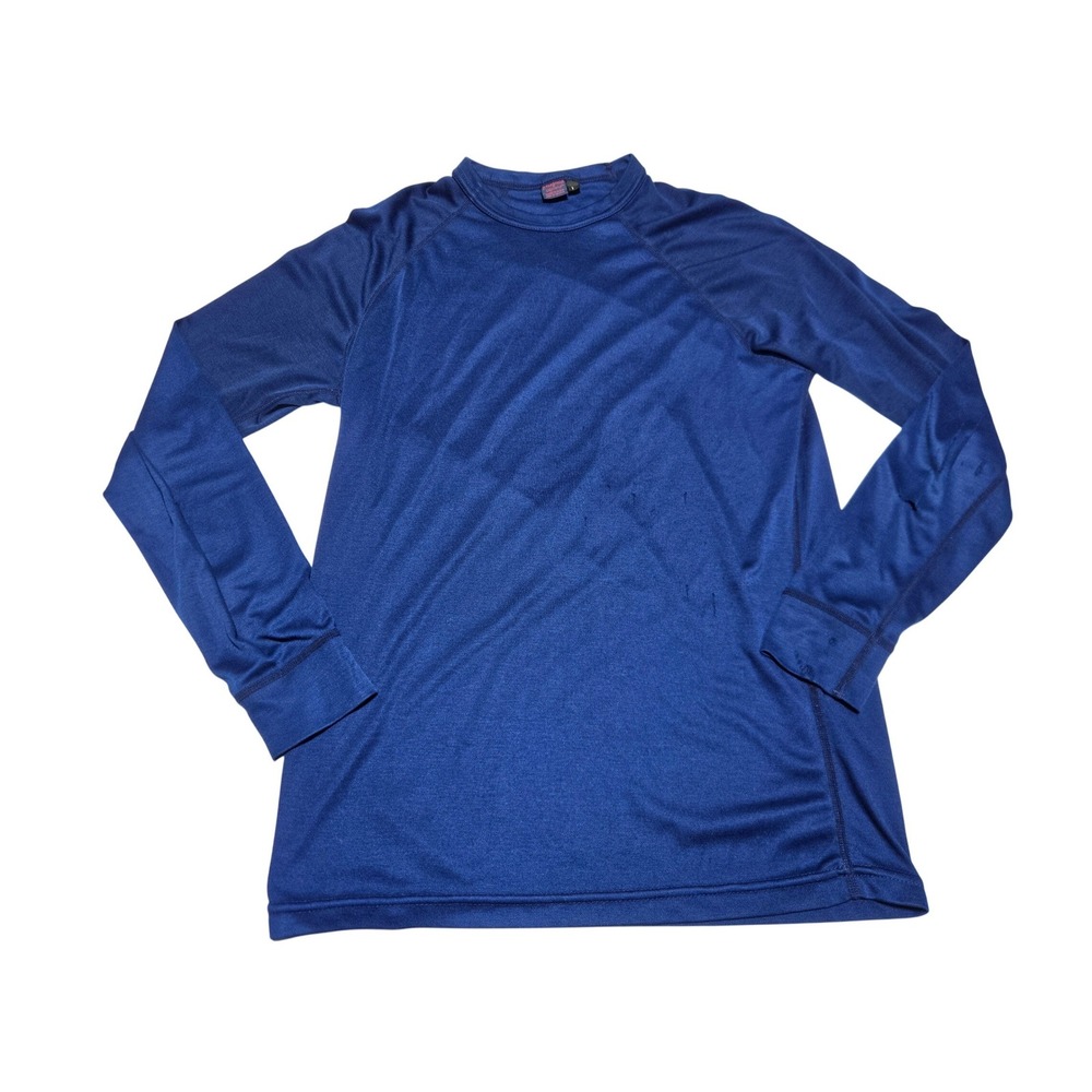 Vintage Patagonia Capilene Blue Long‎ Sleeve Base Layer Shirt Made USA Mens S